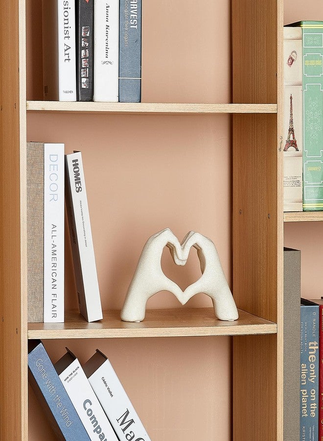 OTARTU Marble Gesture Heart Decoration, Modern Love Statue Finger, Abstract Heart Hands Sculpture Home Wedding Decoration,Shelf Decor - Image 4